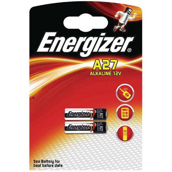 2x Energizer Alkaline batterij A27