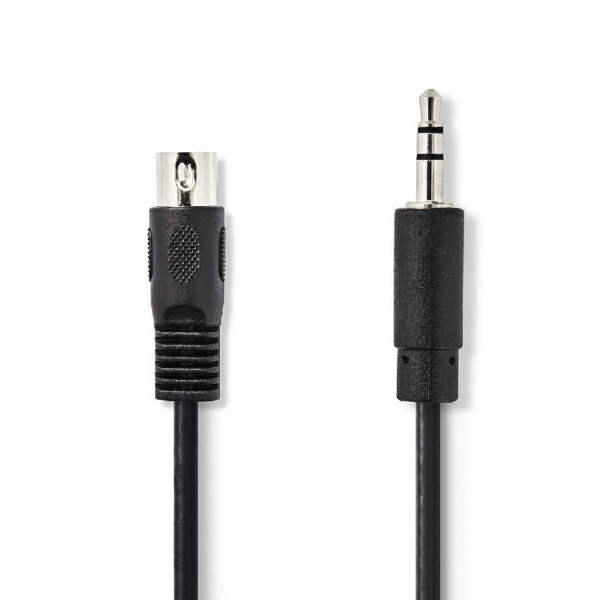 3,5 mm stereo plug naar 5 pin DIN-plug 1,5m