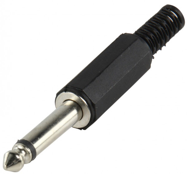 Soldeerbare 6.35mm mono jack plug