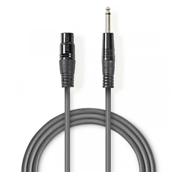 Stereo Audiokabel 5m Grijs