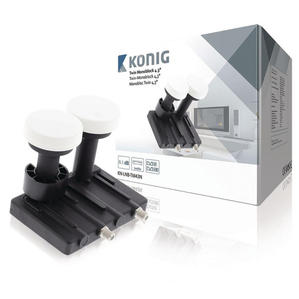 König LNB Twin Monoblock 4.3° 1.1 dB