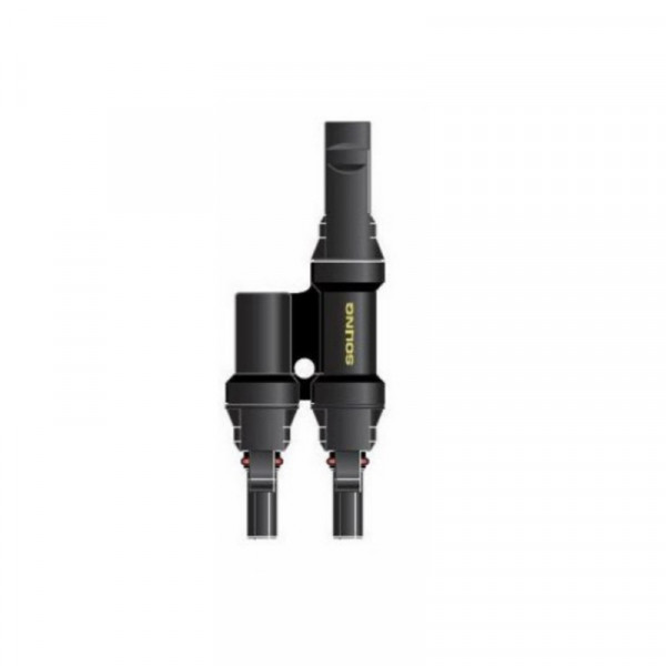 Solinq 41011BF Solar Branche Y-connector 4mm 1x male naar 2x female