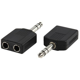 Audio Jack Splitter Adapter 6.35mm