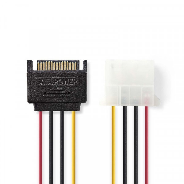 SATA - Molex Voedingskabel 0,15m