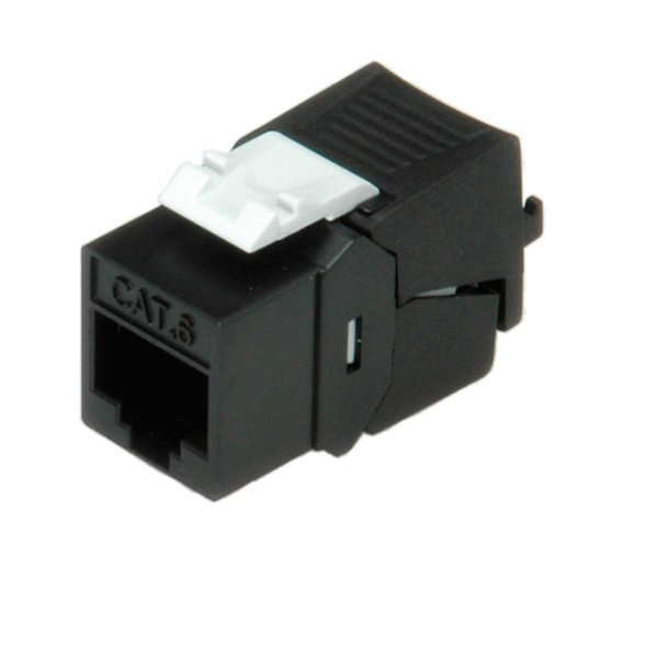 Roline RJ45 Keystone Cat6 Zwart