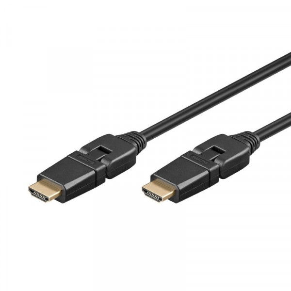 HDMI 1.4 kabel, 360° draaibaar, 2m