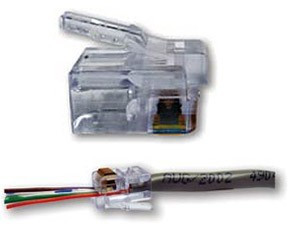 EZ-RJ12 / RJ11 Connectoren 100 stuks