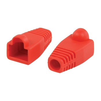 RJ45 boot 10x Rood