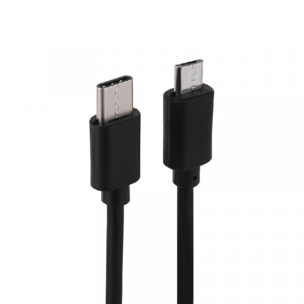 USB 3.1 C naar USB 2.0 Micro B Aansluitkabel 1m Zwart