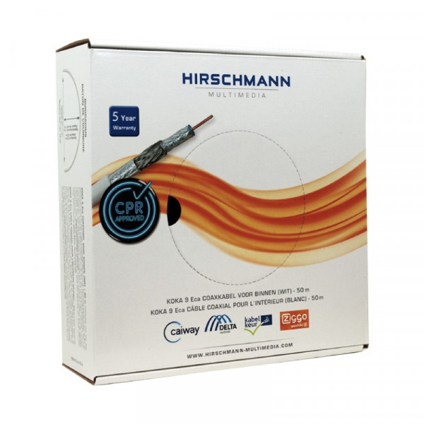 Hirschmann 4G KOKA 9 TS kabel 50m wit