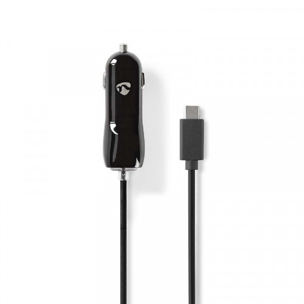 Autolader 3.0 A USB-C 1M Zwart