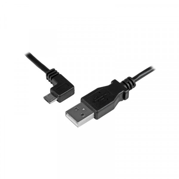 StarTech 2m Micro-USB oplaad en sync kabel - M/M - Micro-USB haaks naar links