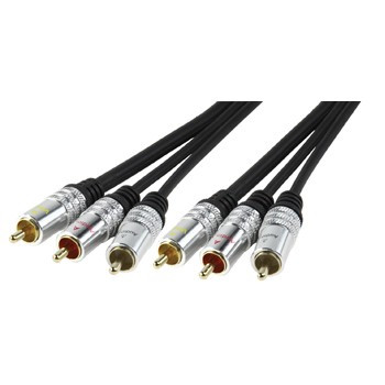 HQ 3x RCA - 3x RCA kabel 1,5m