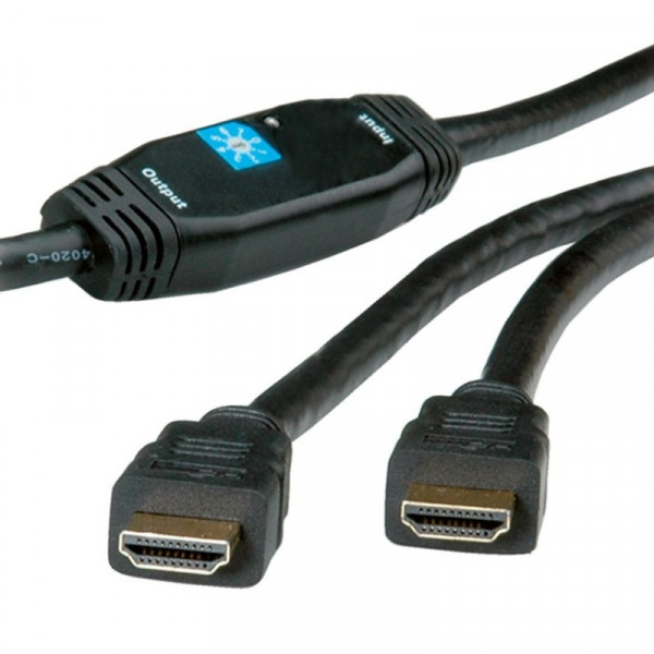 ROLINE HDMI 1.3 Kabel met repeater 30m