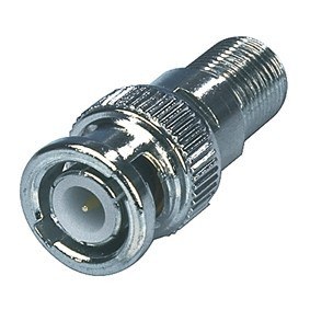 F socket - BNC plug Adapter