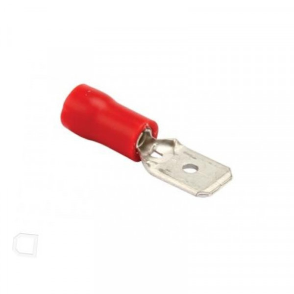 Kabelschoen Vlaksteker 0,5 - 1,5 mm Rood (100st)