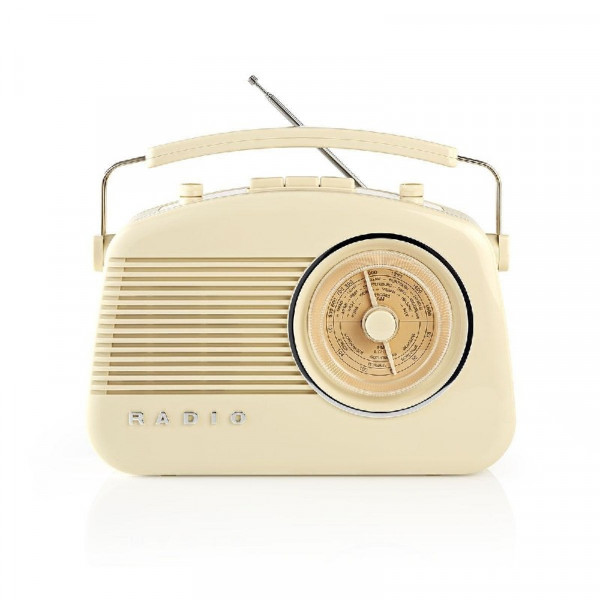 AM/FM retroradio Beige