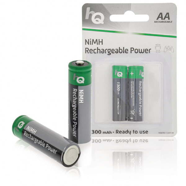 2x HQ Oplaadbare batterij AA 1300mAh