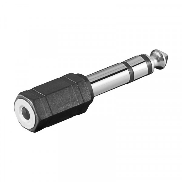 Audio Jack Stereo Adapter 6,3mm (M) - 3,5mm (F)