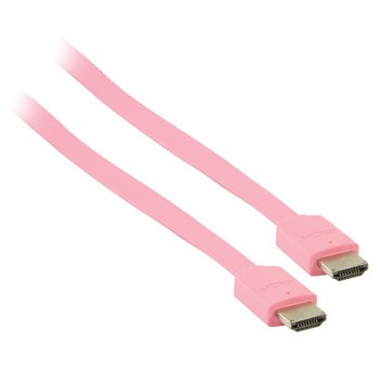 Platte HDMI 1.4 Kabel 2m Roze