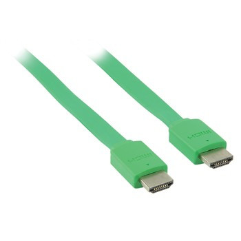 Platte HDMI 1.4 Kabel 2m Groen