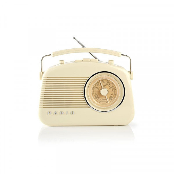 Bluetooth AM/FM retroradio beige