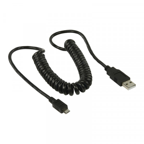 USB 2.0 Aansluitkabel USB A - USB micro B 2m gekruld