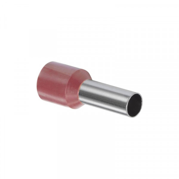 Adereindhuls geisoleerd 10mm² rood - per 100 stuks