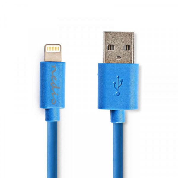 Apple Lightning USB kabel voor iPhone, iPad en iPod 1m Blauw