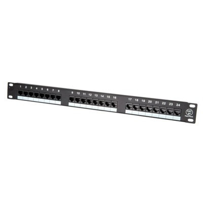 UTP Cat5e Patchpanel 19'' - 24 poorts