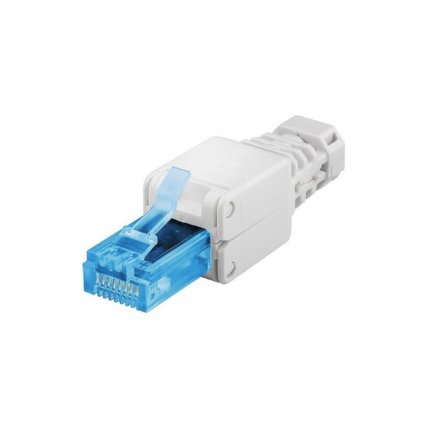 CAT6A RJ45 Stekker plug met LSA strook (zonder gereedschap)