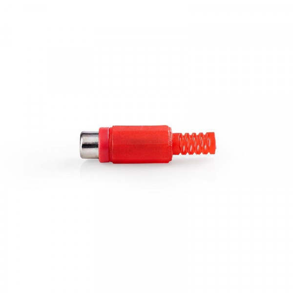 Connector RCA Female PVC Rood