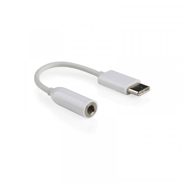 USB-C naar 3.5 mm jack audio adapterkabel, wit