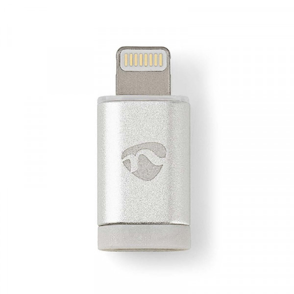 USB Micro B vrouwelijk - Apple Lightning mannelijk adapter Wit