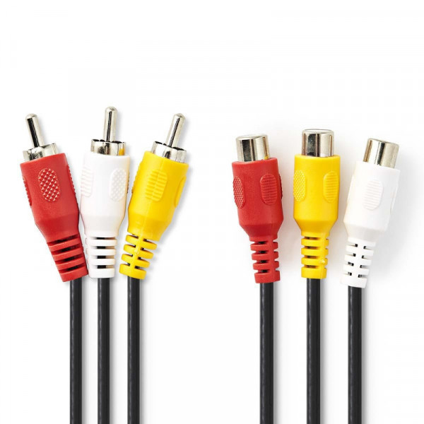 3 RCA - 3 RCA verlengkabel 3m