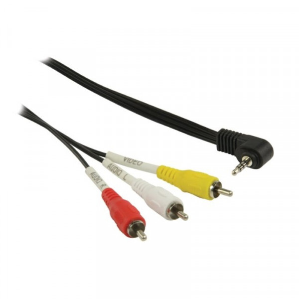 Camcorder kabel Jack 3.5mm 4pin - 3x Tulp voor JVC, Sony en Canon 2m