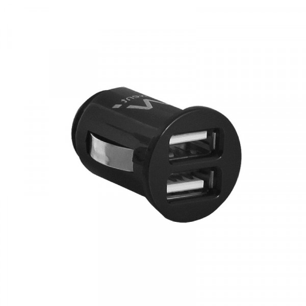 Dubbele mini USB Autolader 2,1A