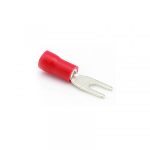 Kabelschoen vork Flensmaat 3,7mm Rood (100st)