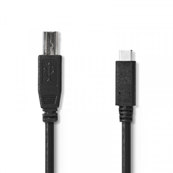 USB B naar USB C kabel 2 meter - USB 2.0 Printerkabel